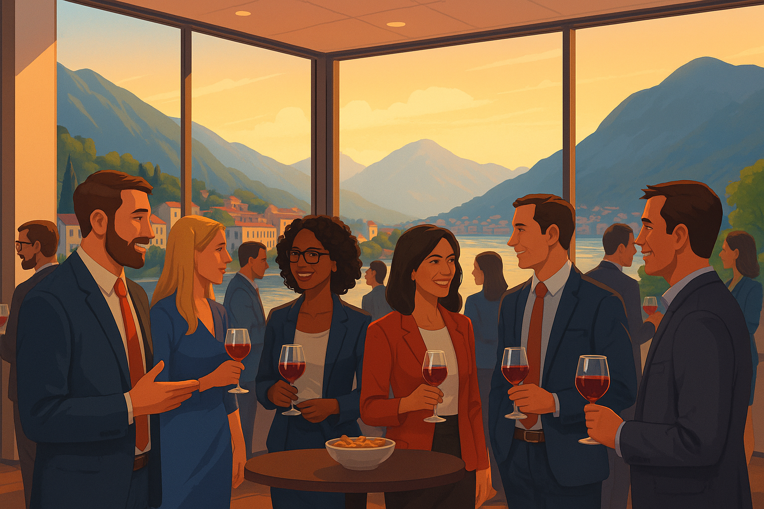 Business owners and entrepreneurs meet up