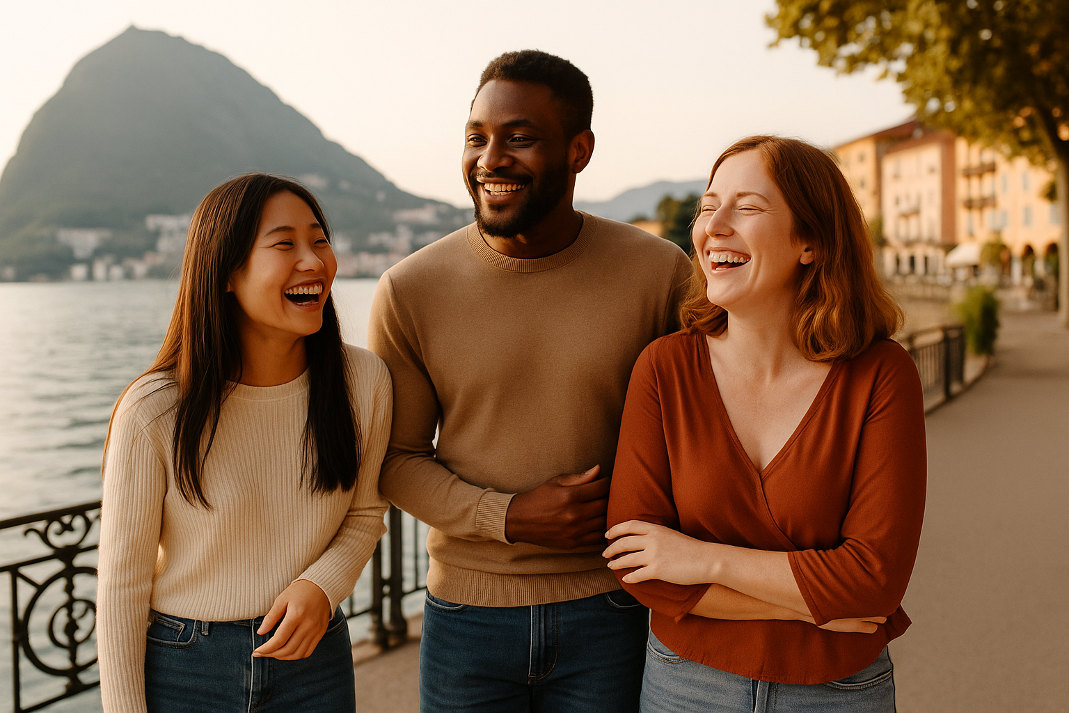 making friends in Lugano